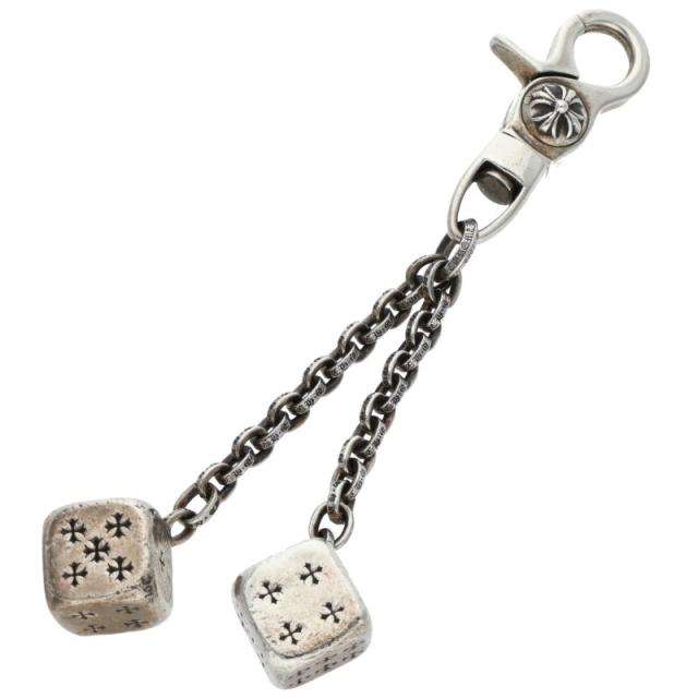 クロムハーツ   DICE DBL ダブルダイス シルバーキーチェーン 中古 SJ02