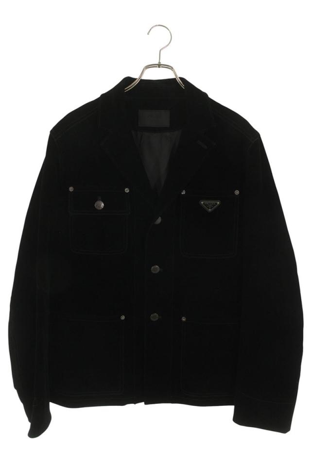 プラダ サイズ:48  GEB276 ベルベットコットンブルゾンジャケット 中古 OM10