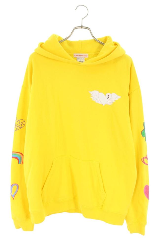 キッズワールドワイド サイズ:XL グラフィティプリントプルオーバーパーカー 中古 BS99