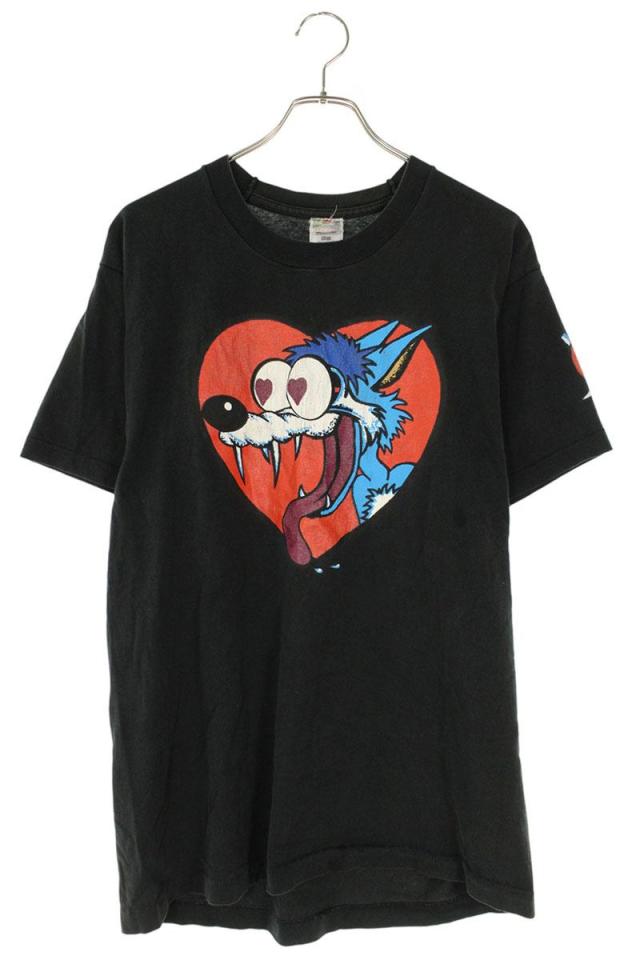 ヴィンテージ サイズ:L  JESUS LIZARD ジーザスリザード ウルフグラフィックプリントTシャツ 中古 BS99