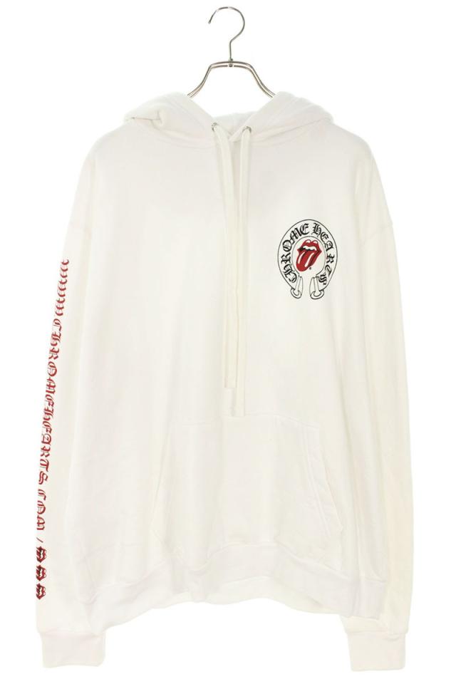 クロムハーツ サイズ:L  SWTSHRT PLVR プルオーバー リップアンドタンプリントプルオーバーパーカー 中古 OK15