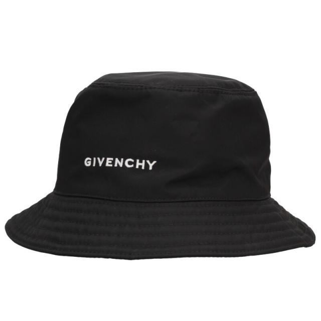 ジバンシィ サイズ:58  BPZ05BP0DM ロゴ刺繍バケットハット 中古 OM10