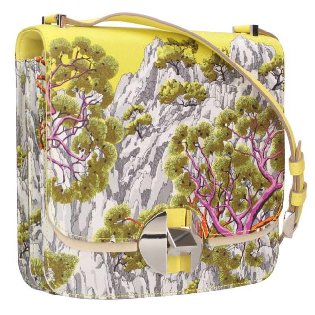 エルメス   2002-20 Y刻印 SV金具 シルク ヴォースイフトショルダーバッグ 中古 GZ14