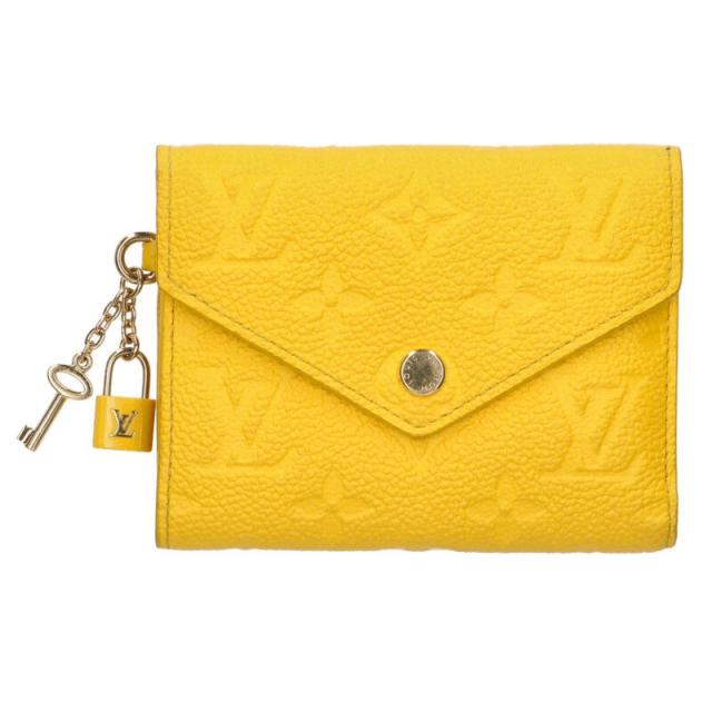 ルイヴィトン   M14156 ポルトフォイユ・ヴィクトリーヌ モノグラムエンボス三つ折り財布 中古 BS99