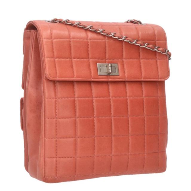 シャネル   チョコバー ラムスキンチェーンショルダーバッグ 中古 BS99