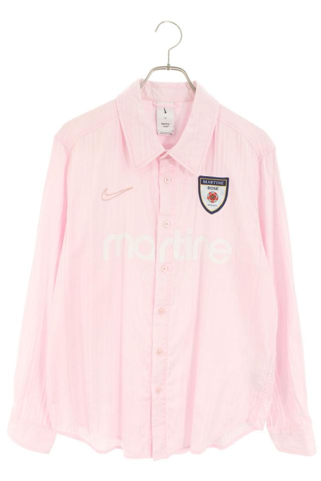 マーティンローズ  ナイキ サイズ:L  DV0849-641 ワッペンストライプ長袖シャツ 中古 SB01