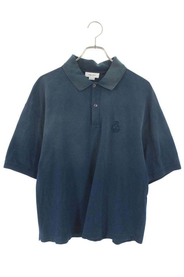 アレキサンダーマックイーン サイズ:S スカルワッペン半袖ポロシャツ 中古 BS99