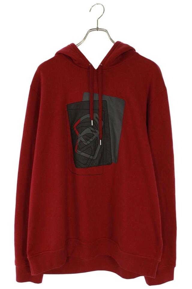 エルメス サイズ:XXL レザーパッチ付きパーカー 中古 BS99