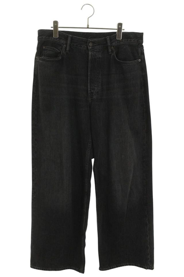 アクネストゥディオズ サイズ:48インチ  1981M VINTAGE BLACK ワイドバギーデニムパンツ 中古 SB01
