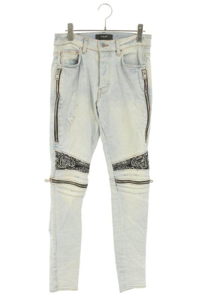アミリ サイズ:30インチ  MX2 蛇腹バンダナスキニーデニムパンツ 中古 OM10