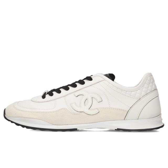 シャネル サイズ:40  G46372 ココマークレザーローカットスニーカー 中古 FK04