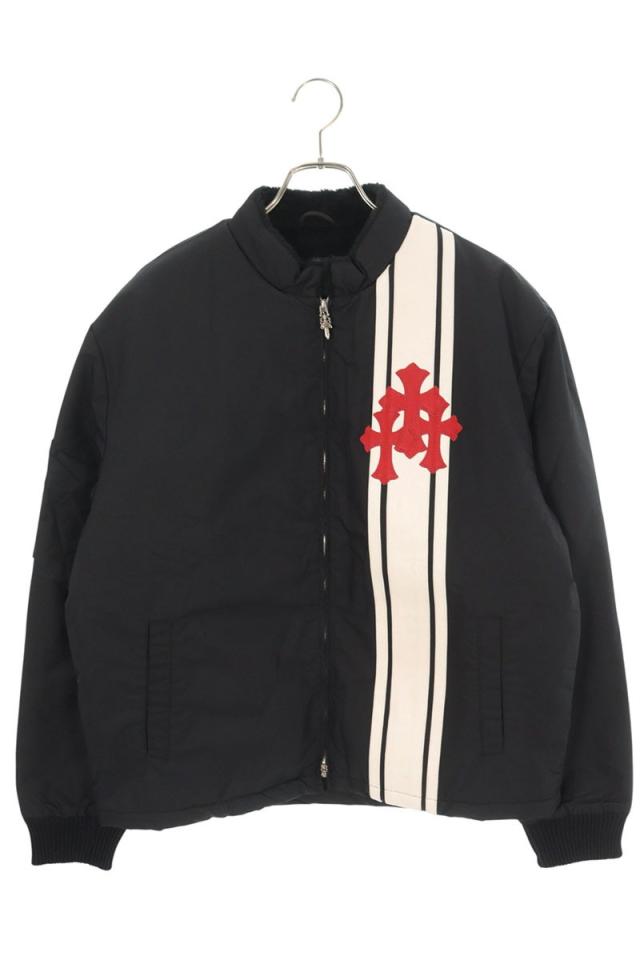 クロムハーツ サイズ:M  PTCHS COBRA JKT セメタリーパッチ付き裏地ボアナイロンブルゾン 中古 SJ02