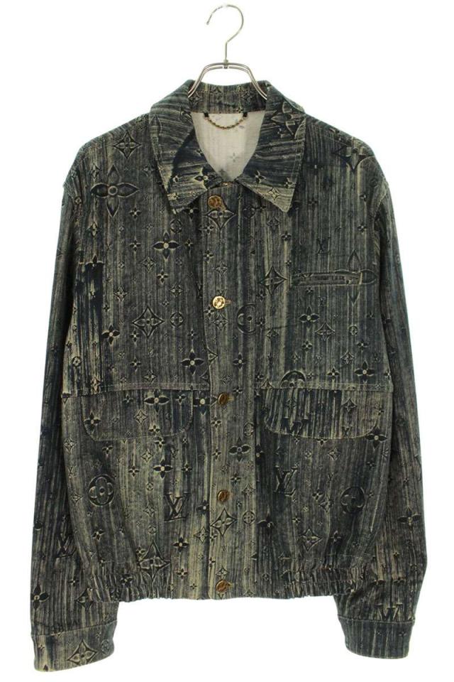 ルイヴィトン サイズ:50  23SS  RM2319 TC6 HOA02W モノグラムデニムジャケット 中古 SB01