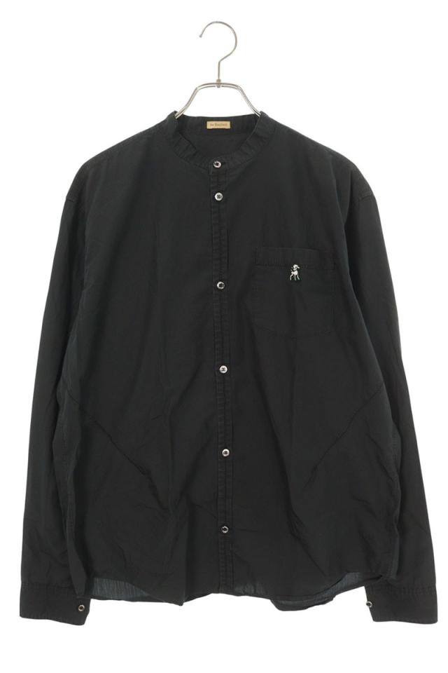 アンダーカバー サイズ:3  the Shepherd US1B4401 ワンポイント刺繍スタンドカラー長袖シャツ 中古 BS99
