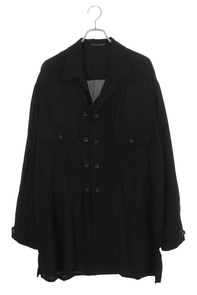 ヨウジヤマモトプールオム サイズ:3  HZ-Y03-220 オーバーサイズダブルボタン長袖シャツ 中古 BS99