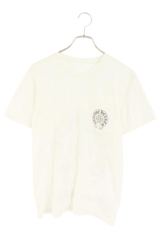 クロムハーツ サイズ:S  CH T-SHRT 2 ホノルル限定バックホースシュープリントTシャツ 中古 BS99