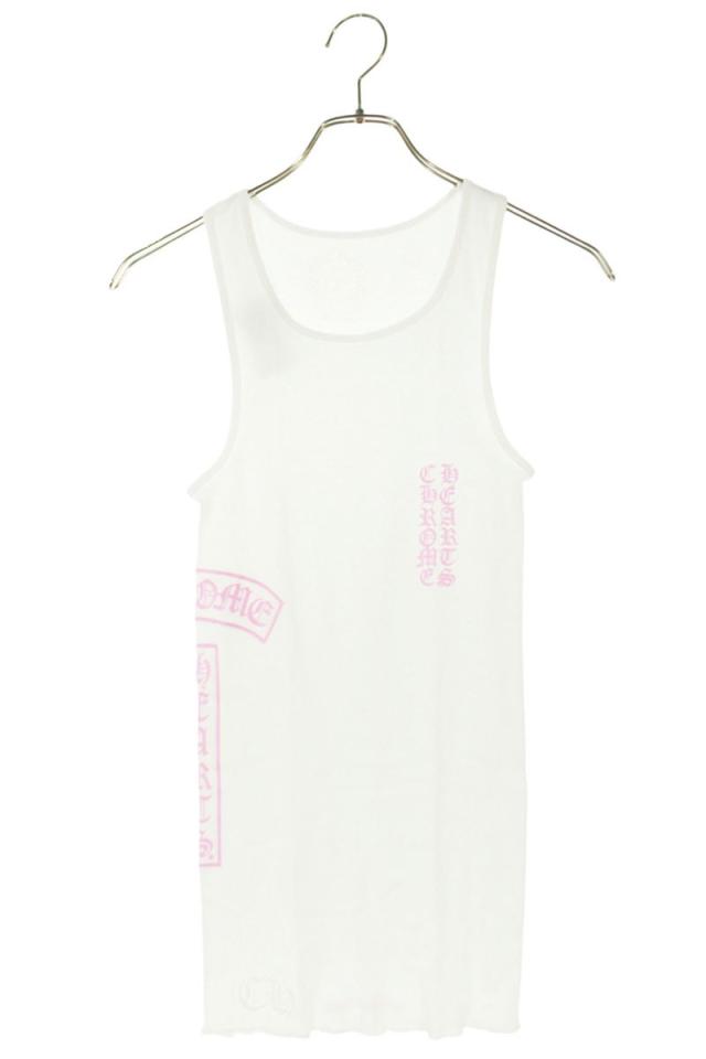 クロムハーツ サイズ:S  RIB TANK サイドロゴプリントリブタンクトップ 中古 SJ02