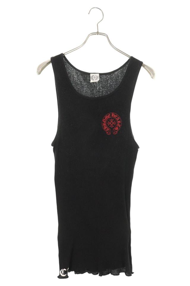 クロムハーツ サイズ:L  RIB TANK バックホースシュープリントリブタンクトップ 中古 GZ11