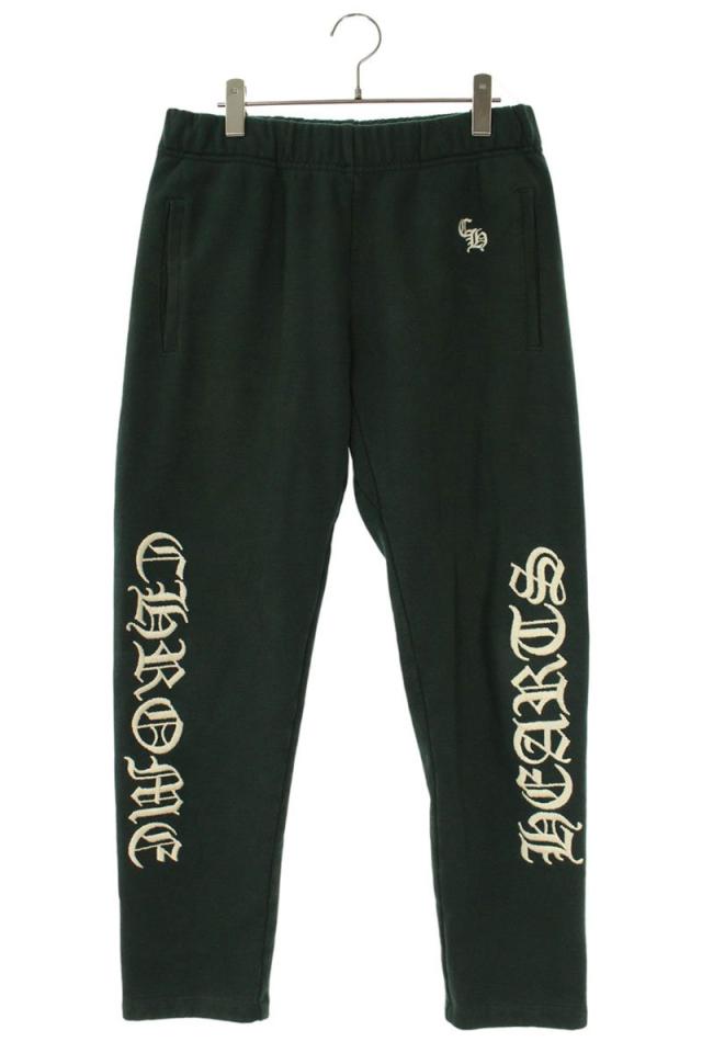 クロムハーツ サイズ:S  Y NOT SLO RIDE ロゴ刺繍スウェットロングパンツ 中古 SJ02