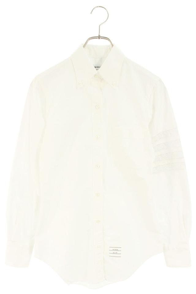 トムブラウン サイズ:36  FLL005E-E0717-100 袖レースデザイン長袖シャツ 中古 FK04