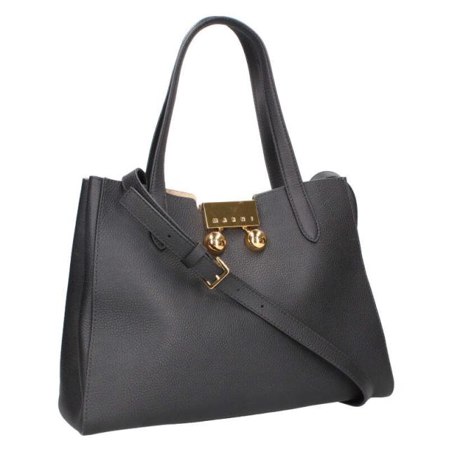 マルニ   BMMP0150U0 ペブルカーフレザー2WAYハンドバッグ 中古 BS99