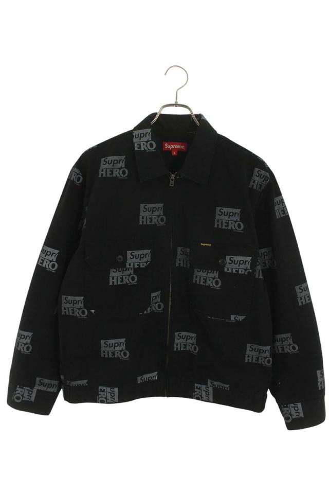 シュプリーム  アンタイヒーロー サイズ:S  22SS  Work Jacket 総柄コットンブルゾン 中古 SB01