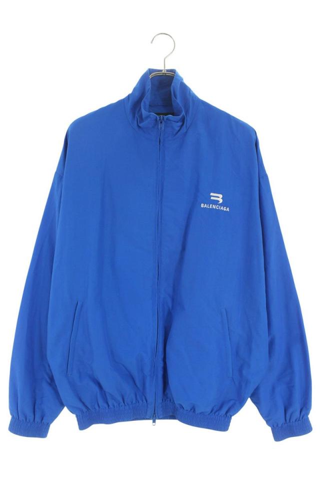 バレンシアガ サイズ:42  658877 TKO48 ロゴ刺繍ダブルジップトラックジャケットブルゾン 中古 SB01