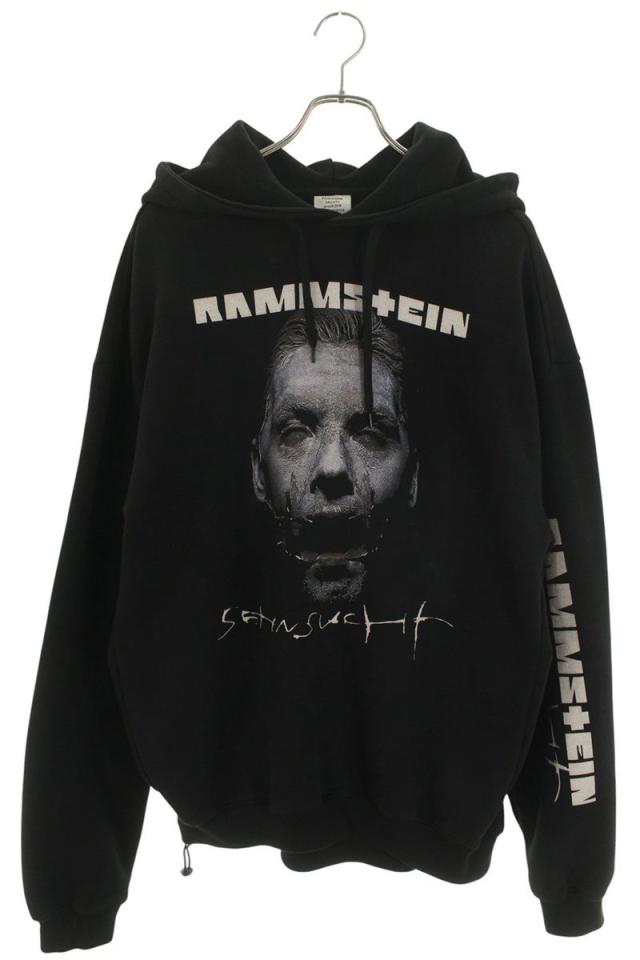 ヴェトモン サイズ:M  17AW  MAH18TR29 アートワークプリントオーバーサイズプルオーバーパーカー 中古 SB01