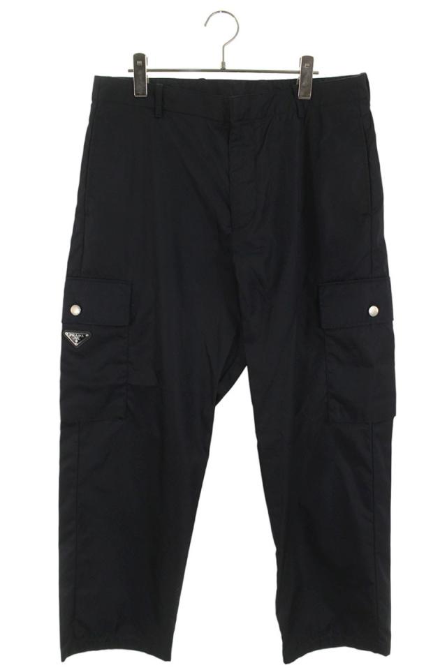 プラダ サイズ:48  SPH243 S231 1WQ8 RE-NYLON三角プレートカーゴロングパンツ 中古 SB01