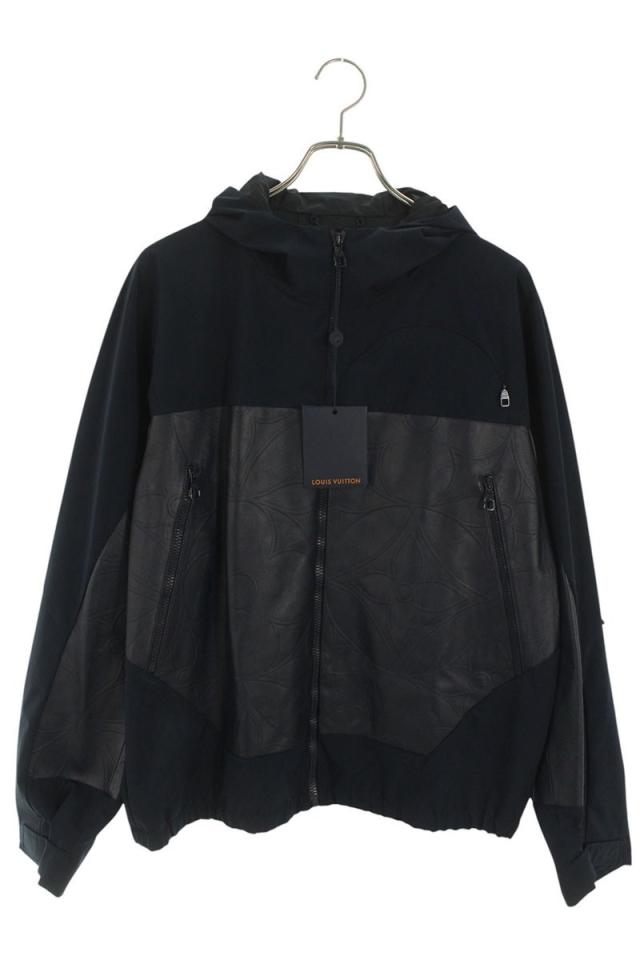 ルイヴィトン サイズ:48  23SS  RM231Q IY5 HML52W モノグラムレザー切替フーデッドナイロンブルゾン 中古 SB01