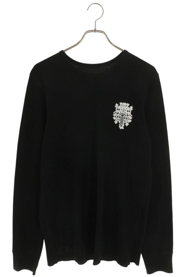 クロムハーツ サイズ:XL  Thermal L S バックダガープリントサーマル長袖カットソー 中古 FK04