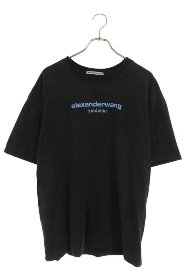 アレキサンダーワン サイズ:L ウォッシュド加工ロゴプリントコットンTシャツ 中古 BS99