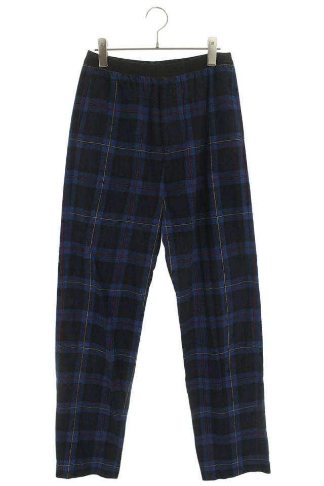 バレンシアガ サイズ:44  608972 TIM19 フランネルチェックロングパンツ 中古 BS99