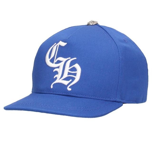 クロムハーツ   CH HAT CHロゴ刺繍ベースボールキャップ 中古 SJ02