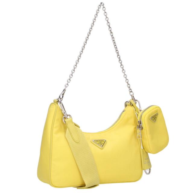 プラダ   1BH204 Re-Edition Re-Nylonトライアングルロゴプレートショルダーバッグ 中古 SB01