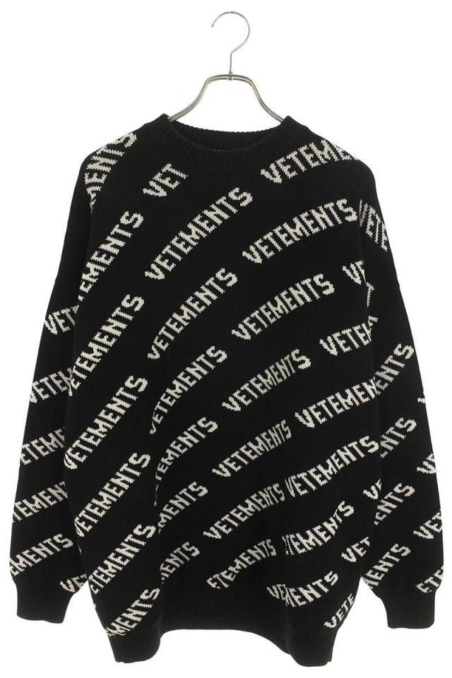 ヴェトモン サイズ:S  UA53KN300B オールオーバーロゴニット 中古 OM10