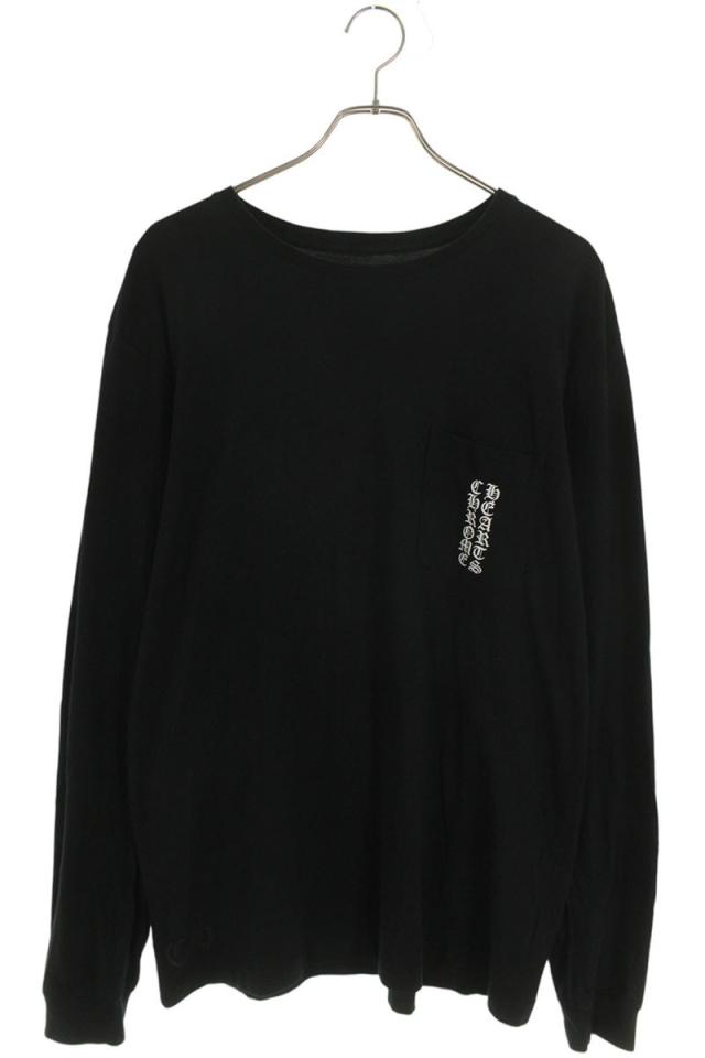 クロムハーツ サイズ:XL  CH L S 1 バックスクロールラベルセメタリークロス長袖カットソー 中古 SS07