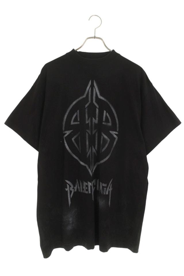 バレンシアガ サイズ:1  787349 TQVT1 メタルBBステンシルTシャツ 中古 SB01