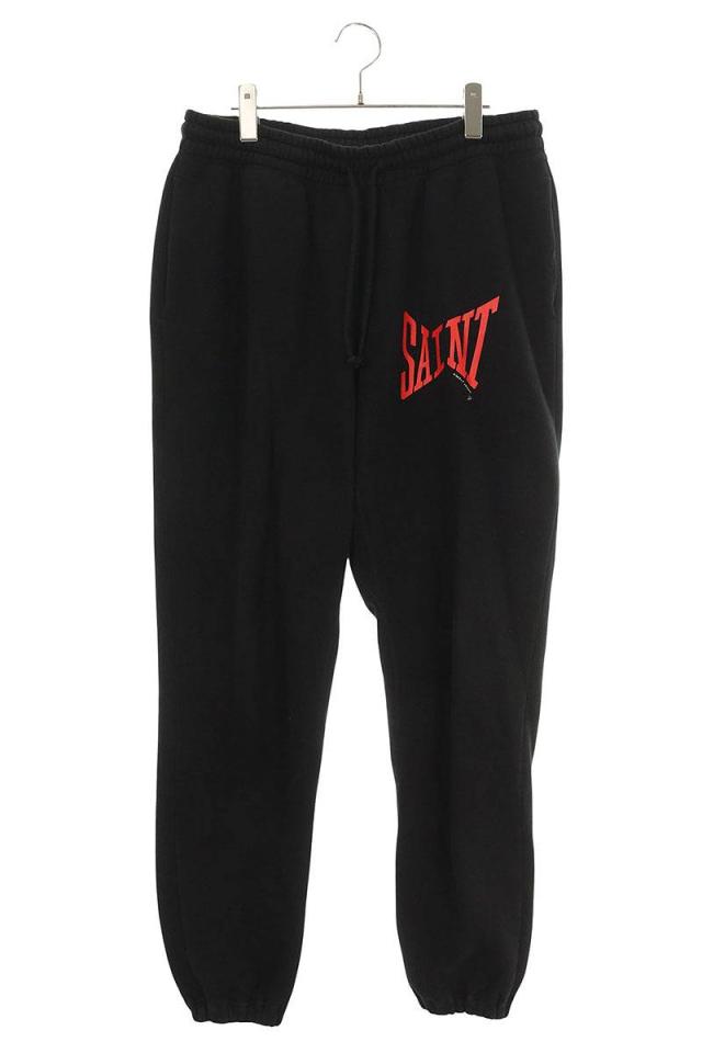 セントマイケル サイズ:M  SM-S21-0000-037 ロゴプリントスウェットロングパンツ 中古 BS99