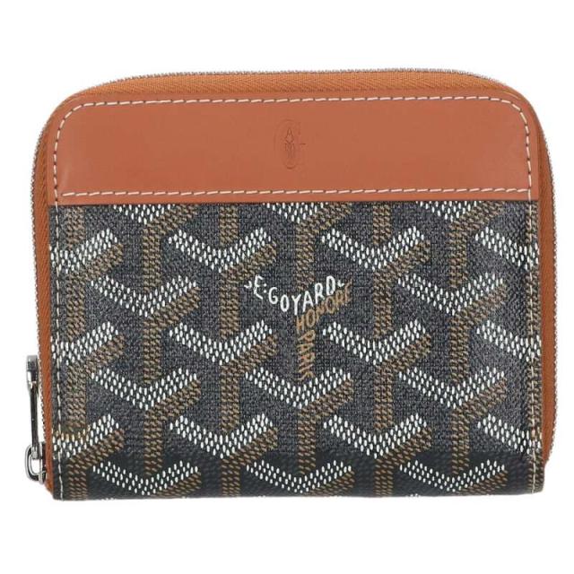 ゴヤール   マティニョンPM ヘリンボーンコンパクトウォレット財布 中古 FK04