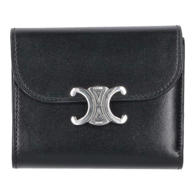 セリーヌ  トリオンフスモールフラップウォレット財布 中古 BS99