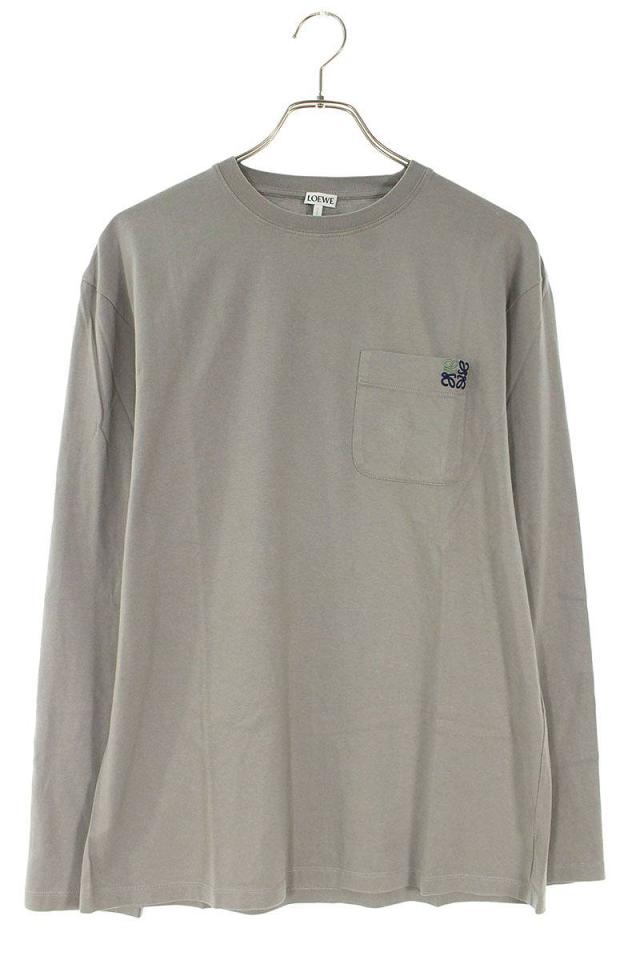 ロエベ サイズ:L  H526Y22J38 アナグラム刺繍長袖カットソー 中古 SB01