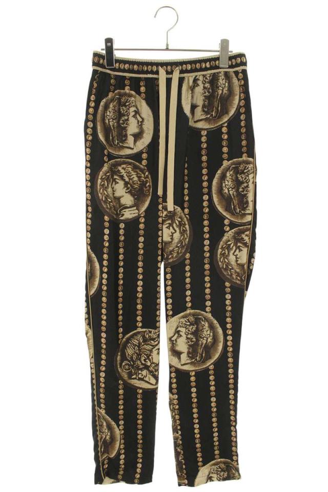 ドルチェアンドガッバーナ サイズ:44 シルク総柄ロングパンツ 中古 BS99