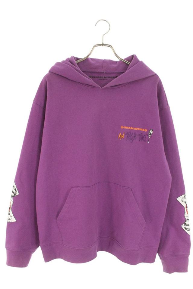 クロムハーツ サイズ:XL  PPO I WANT MORE NOT LESS HD PLVR MATTY BOYプリントプルオーバーパーカー 中古 SS07