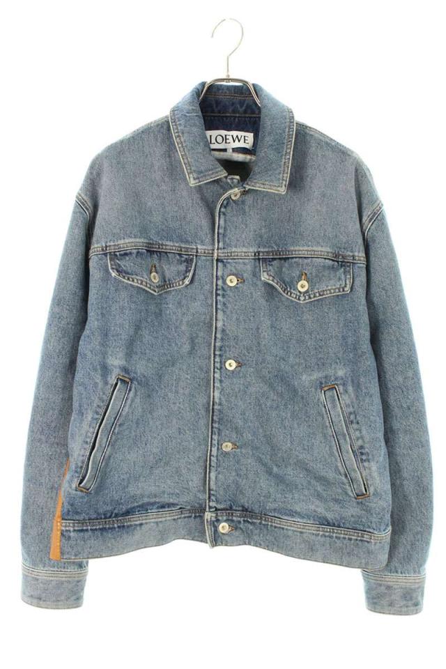 ロエベ サイズ:48  25SS  H526Y02WA4 パッチ切り替えデニムジャケット 中古 OM10