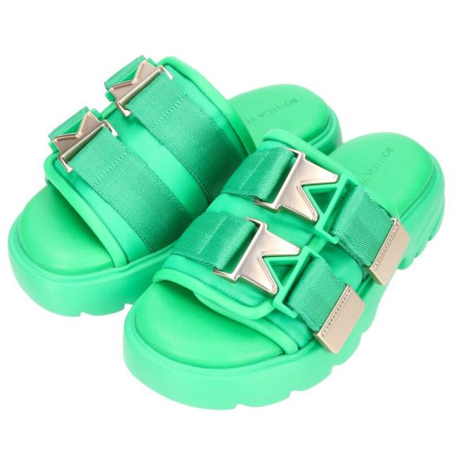 ボッテガヴェネタ サイズ:34  650034 V0DS2 フラッシュフラットサンダル 中古 BS99