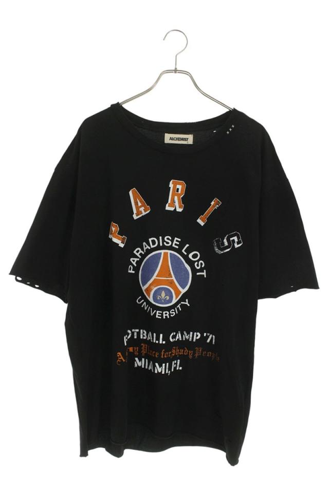 アルケミスト サイズ:XXL  25SS  AL-S25-0000-075 カッティング加工PARISロゴプリントTシャツ 中古 BS99