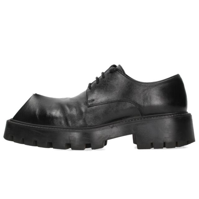 バレンシアガ サイズ:40  656977 RHINO リノ ダービーレザーシューズ 中古 SB01