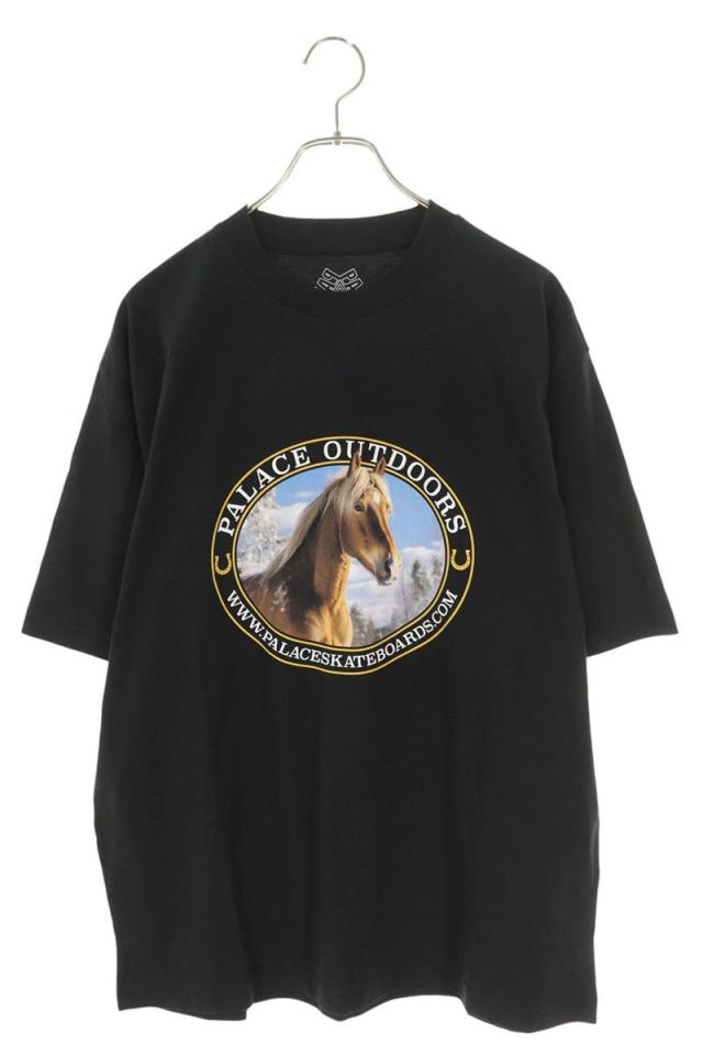 パレス サイズ:L  24AW  EQUESTRIAN T-SHIRT ホースプリントTシャツ 中古 BS99