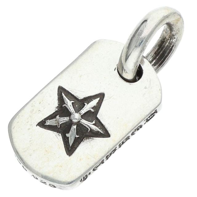 クロムハーツ D T TNY STAR タイニードッグタグスター チャーム シルバーネックレストップ 中古 SJ02
